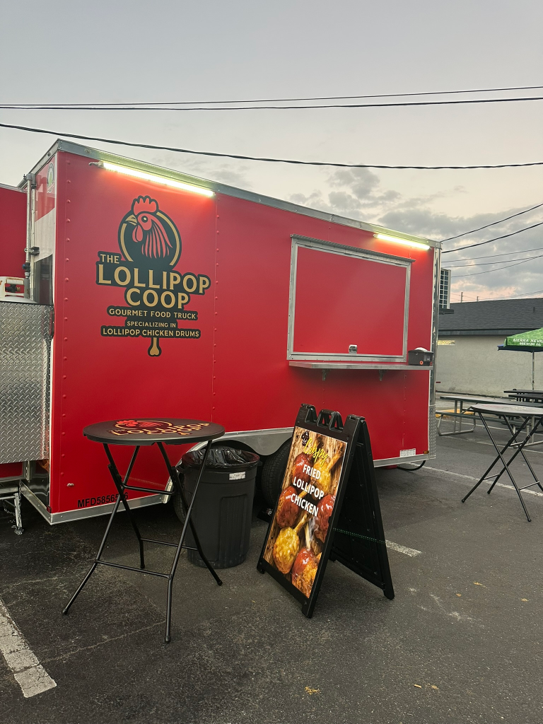 The Lollipop Coop red food trailer